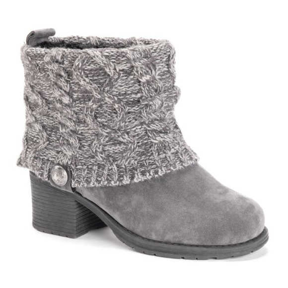 Muk Luks Gray Haley Boots Women 6 M